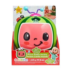 COCOMELON Musical BUBBLE MACHINE NO SPILL(NON-TOXIC NO DYES) - NEW